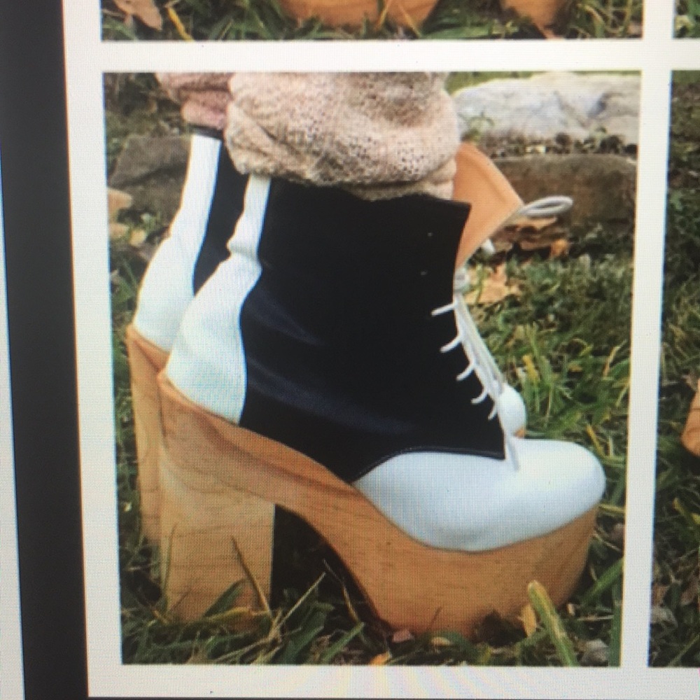 ISO deandri helga shoes/ wooden platform hightop - Picture 3 of 3
